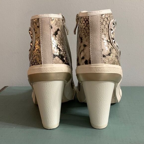 Vintage Havana Remiee 2 boots Studded Snakeskin Embossed Leather Bootie 6.5 - Picture 5 of 8